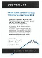 Zertifikat Osteologisches Schwerpunktzentrum (DVO) 2008